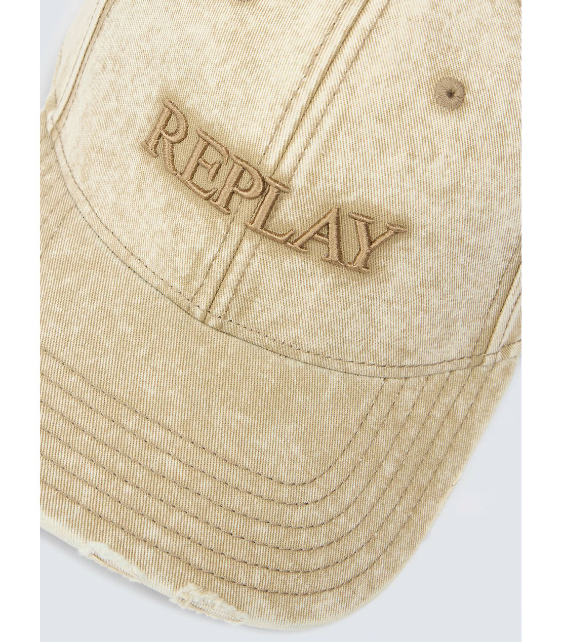 ユニセックスREPLAYロゴ刺しゅうCAP 詳細画像 ベージュ 3